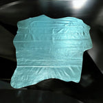 Turquoise, Metallic Foiled Leather Pig Skin : (0.6-0.7mm 1.5oz) 15 Discontinued