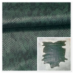 Green-Black Snake Print : Vinyl Transfer on to Lambskin 0.8-1.0mm (Ref-gh.eol)