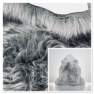 Grey Sheepskin Rugs: Premium Quality Sheepskin Rugs for any Room (65cm x 95cm)