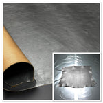 Sprayed Metallic Grey Veg-Tanned Double shoulder 2.5-3.0mm (Ref-gh.eol)