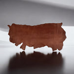 Brown Grizzly-Veg Sides : Vegetable Tanned Leather Cow Sides 2.4-2.6mm (Ref-gh.eol)