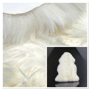 Ivory Sheepskin Rugs: Premium Quality Sheepskin Rugs for any Room (65cm x 95cm)