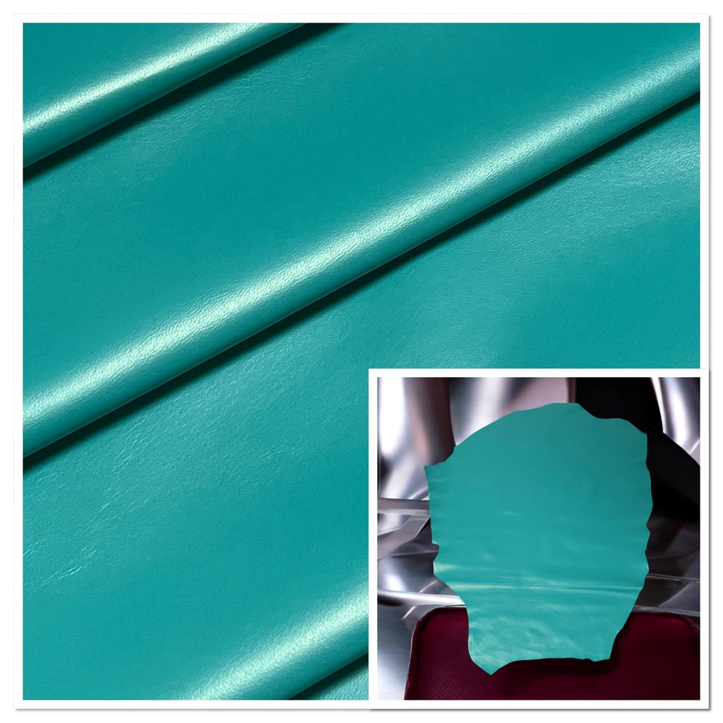 Valencia Jade, Leather Lambskin : Italian Lamb Nappa (0.6-0.7mm 1.5oz) 10