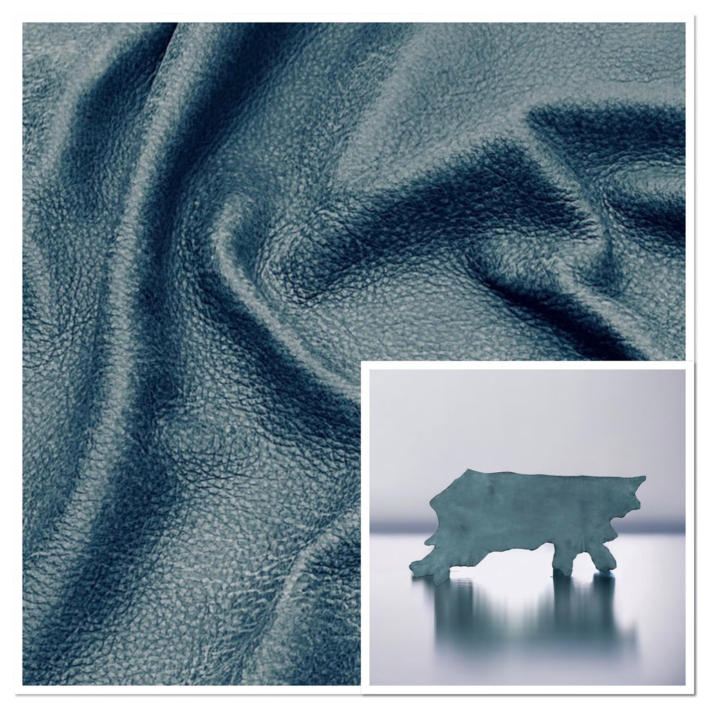 Kenya Denim, Upholstery Buffalo Hide : (1.3 -1.5mm 3-4oz) 20 DISCONTINUED