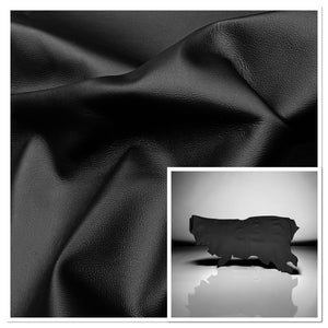 M-Spec Black : Lightly Printed Leather Cow Side : 1.2-1.4mm (Ex Pittards Stock)