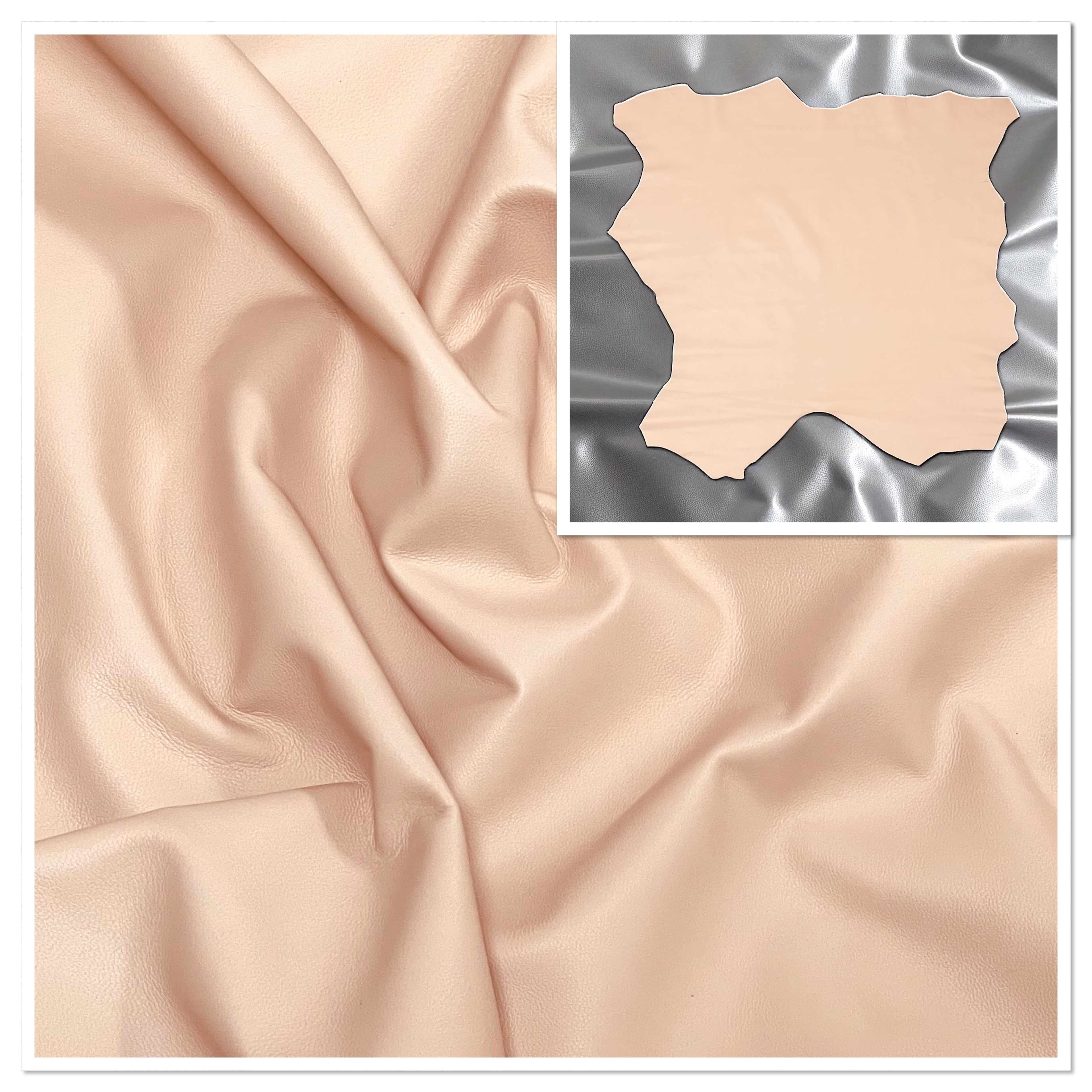 Madrid Couture Nude , Leather Lambskin : Italian Leather (0.6-0.7mm 1.5oz)