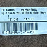 Ex Pittards Major-Brown : Heavyweight Split Suede (1.6-1.8mm)