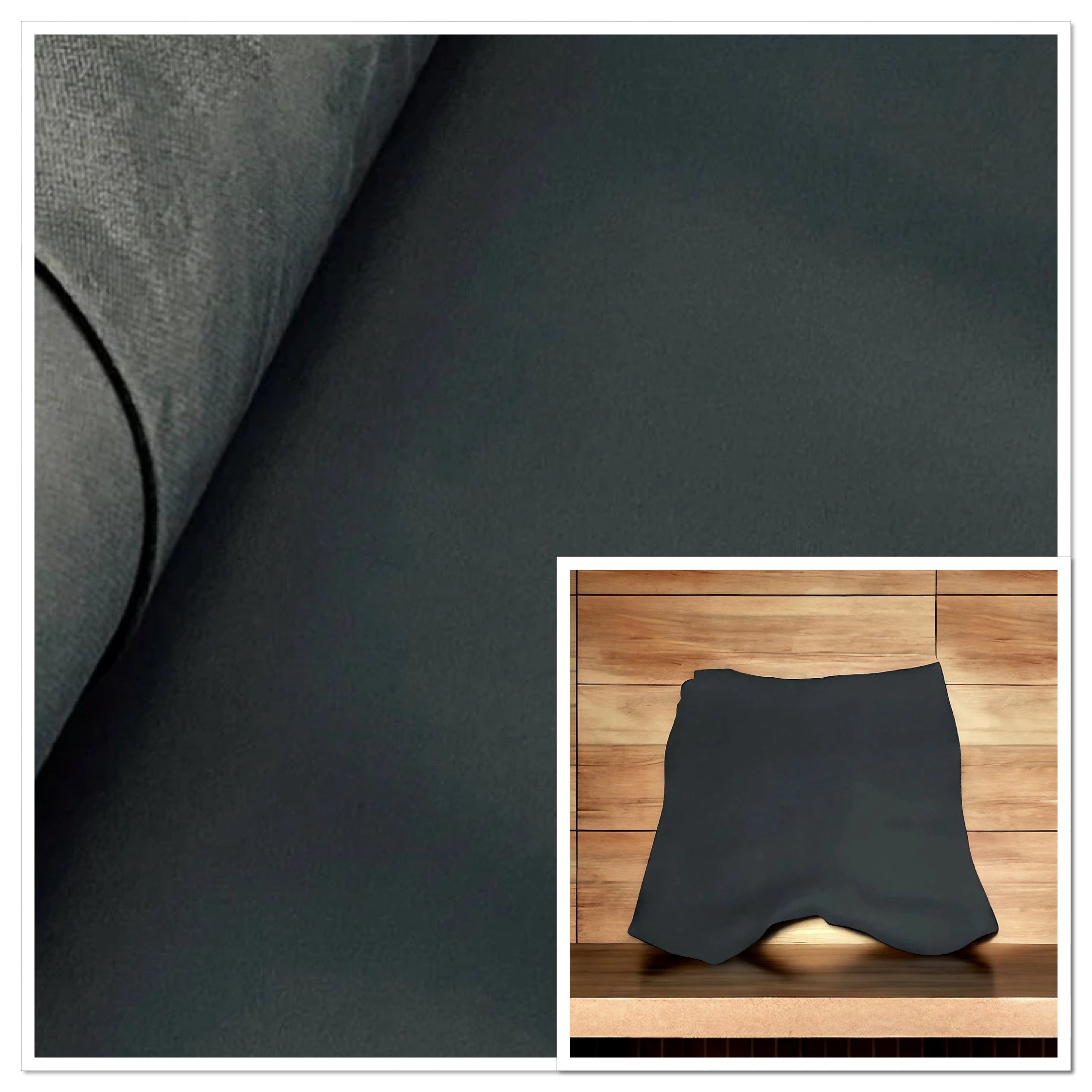 Split, Matte Black Double Butt's : (2.6-2.8mm) Perfect For Making Leather Satchels, Belts, Straps & Pet Accessories. 20