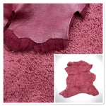 Merino Burgundy : 12mm Curly Wool 11x Piece Bundle with Nappalan Reverse (Ref-gh.eol) Bundle 688