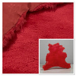 Curly Merino Red : 12mm, 11 Piece Sheepskin Bundle with Suede Reverse(Ref-gh.eol) Bundle 394