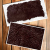 Mid-Brown Mongolian Sheepskin Plate : (120cm L x 60cm W) Perfect As Rugs & Throws or Making Cushions and Garments.