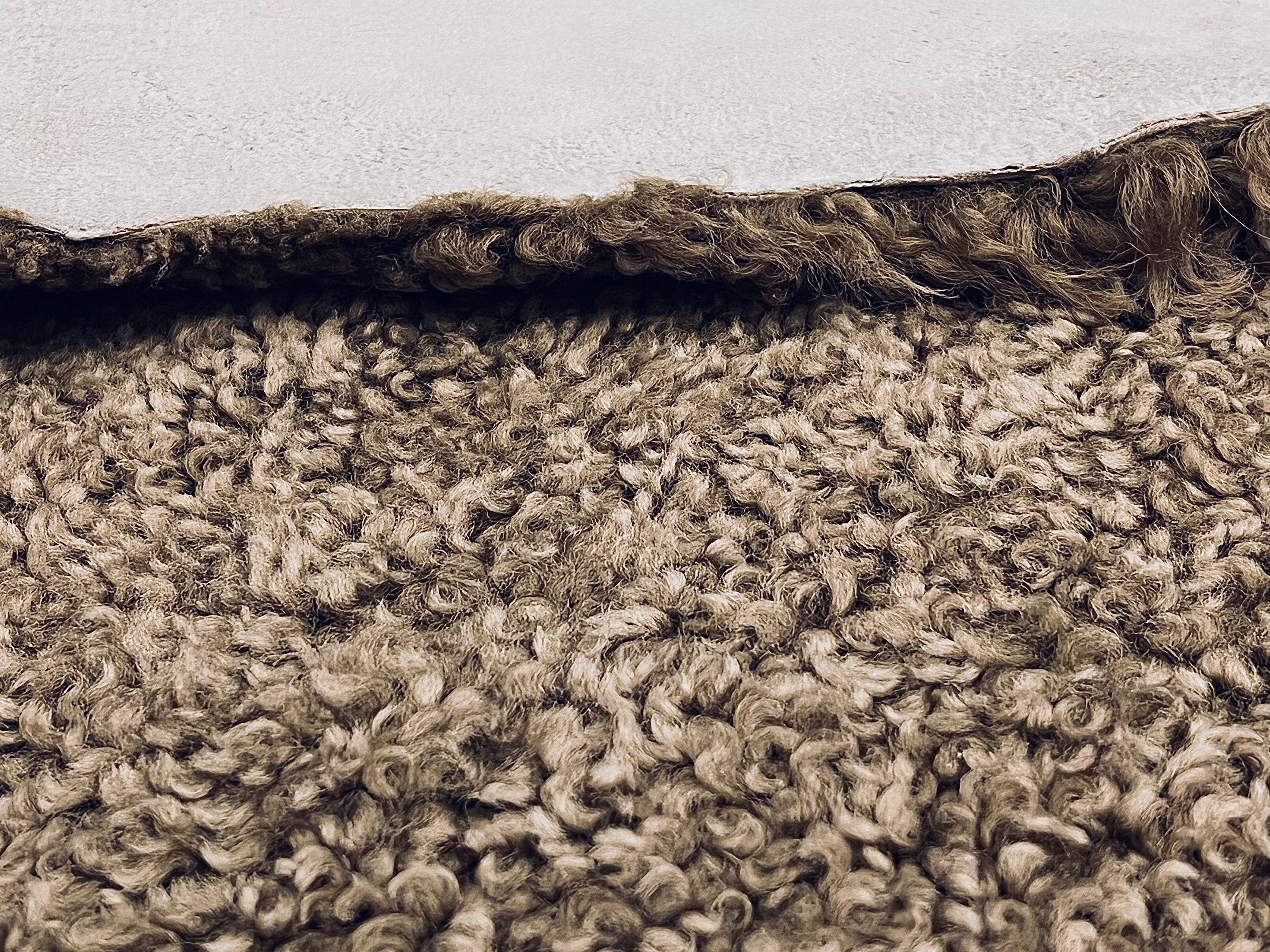 Upholstery Sheepskin Mink, Curly Wool Shearling : (30mm) 10