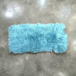 Baby-Blue Mongolian Sheepskin Plate : (120cm L x 55cm W) Perfect As Rugs or Making Cushions and Garments.