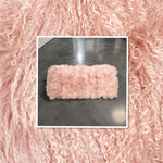 Baby Pink Mongolian Sheepskin Plate : (120cm L x 55cm W) Perfect As Rugs or Making Cushions and Garments.