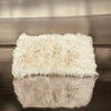 Beige Mongolian Sheepskin Plate : (120cm L x 60cm W) Perfect As Rugs or Making Cushions and Garments.