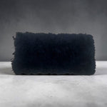 Dark-Navy Mongolian Sheepskin Plate : (120cm L x 55cm W) Perfect As Rugs or Making Cushions and Garments.