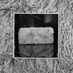Light Grey Mongolian Sheepskin Plate : (120cm L x 55cm W) Perfect as Rugs or Making Cushions and Garments.