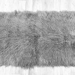 Light Gey Mongolian Sheepskin Plate : (120cm L x 60cm W) Perfect As Rugs & Throws or Making Cushions and Garments.