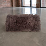 Mid-Brown Mongolian Sheepskin Plate : (120cm L x 55cm W) Perfect As Rugs or Making Cushions and Garments.