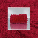 Red Mongolian Sheepskin Plate : (120cm L x 55cm W) Perfect As Rugs or Making Cushions and Garments.