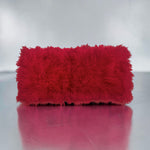 Red Mongolian Sheepskin Plate : (120cm L x 55cm W) Perfect As Rugs or Making Cushions and Garments.