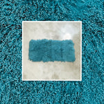 Teal Mongolian Sheepskin Plate : (120cm L x 55cm W) Perfect As Rugs or Making Cushions and Garments.