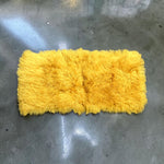 Yellow Mongolian Sheepskin Plate : (120cm L x 55cm W) Perfect As Rugs or Making Cushions and Garments.