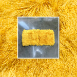 Yellow Mongolian Sheepskin Plate : (120cm L x 55cm W) Perfect As Rugs or Making Cushions and Garments.