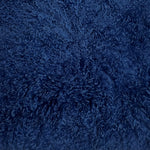 Light Navy Mongolian Sheepskin Plate : (120cm L x 55cm W) Perfect As Rugs or Making Cushions and Garments.