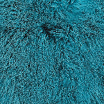 Teal Mongolian Sheepskin Plate : (120cm L x 55cm W) Perfect As Rugs or Making Cushions and Garments.
