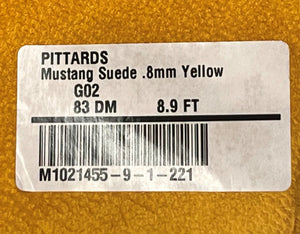 Pittards Mustang Yellow : Lamb Suede 0.8mm (Ex Pittards Stock) MustangSuede.8mmYellowA