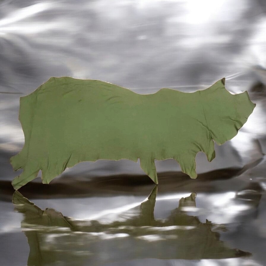 Nassau Olive, Full Grain Leather Cow Side : (1.0-1.2mm 2.5oz) 23