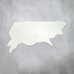 Shiny Off-white Embossed Croc Print : Embossed Leather Cow Side with a Semi-Firm Handle 1.0-1.2mm (Ref-gh.eol