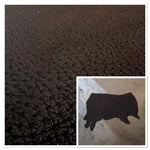 Brown Pig-Print Cow Side : Slightly Oiled Vegetable-Tanned Leather 3.0-3.5mm (Ref-gh.eol)