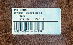 Olympia Brown Cow Side : 1.6-1.8mm (Ex Pittards Stock)