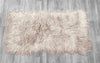 Oyster Mongolian Sheepskin Plate : (120cm L x 60cm W) Perfect As Rugs & Throws or Making Cushions and Garments.