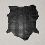 Embossed Leather Lambskin Caiman Black : (1.0-1.2mm) Ref-gh.eol ParisCroc