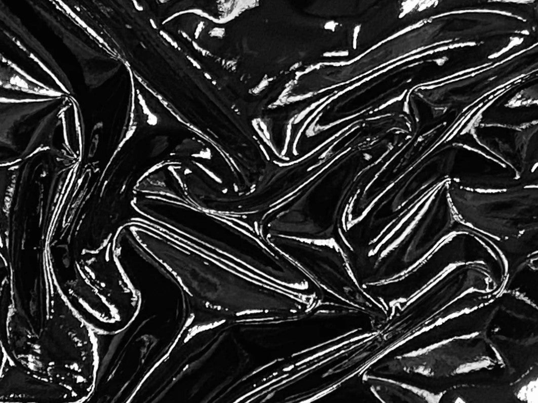 Black Patent Leather Pig Skin: (0.6-0.7mm 1.5oz) 15