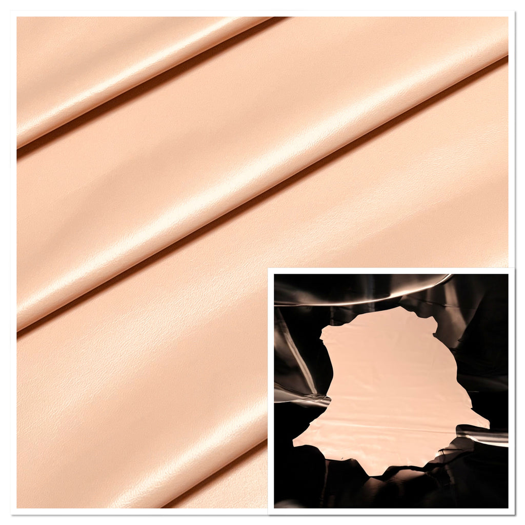 Valencia Peach, Leather Lambskin : Italian Lamb Nappa (0.6-0.7mm 1.5oz) 10