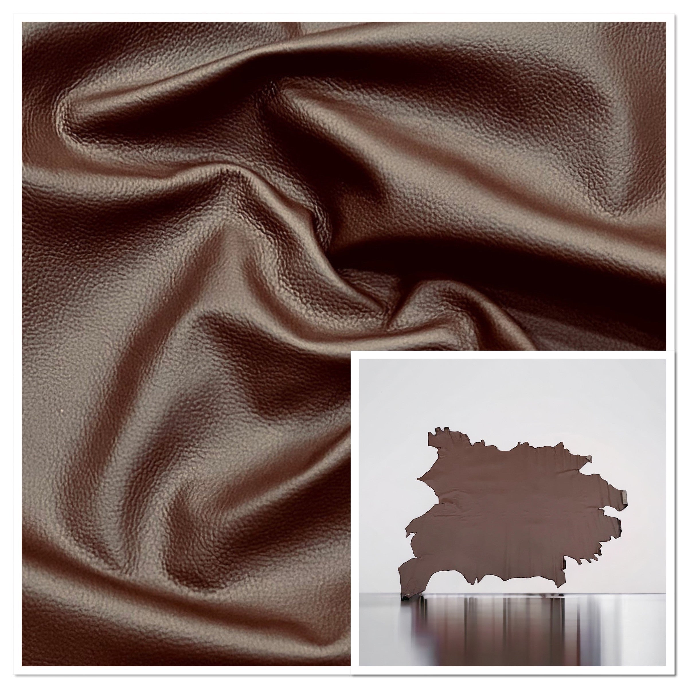 Stirling Pebble Brown Automotive Pebble Grain Leather Cow Hide : 1.1-1.3mm (Ex Pittards Stock)