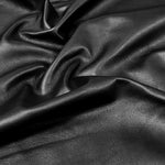 Ex Pittards Goat Leather : Black 1.0- 1.1mm Water Resistant Leather (Ex Pittards Stock)