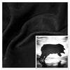 Black Nubuck : Printed Grain Leather Cow Side (2.0-2.2mm) Ref-gh.eol