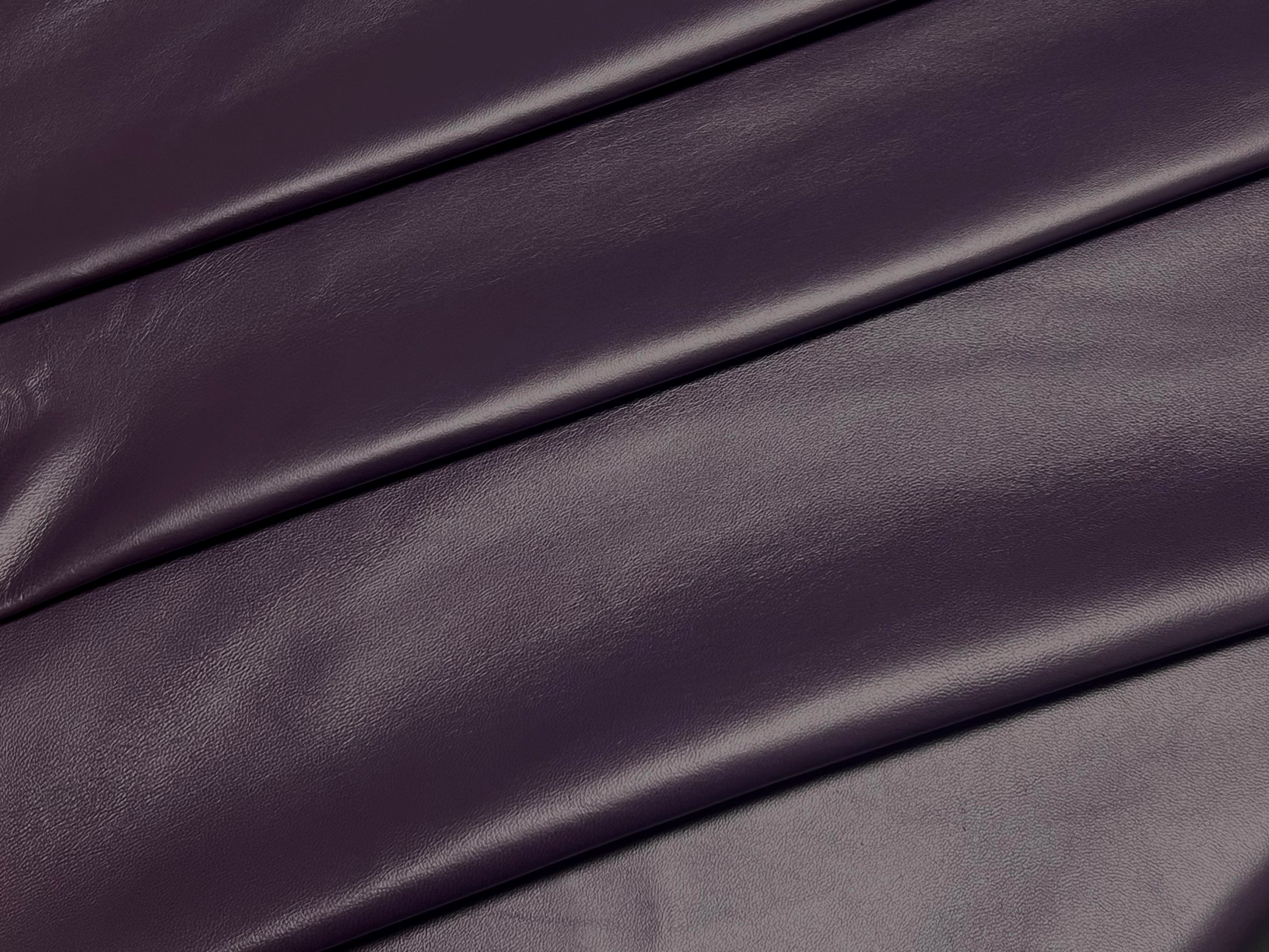 Valencia Purple, Leather Lambskin: Italian Lamb Nappa (0.6-0.7mm 1.5oz) 10