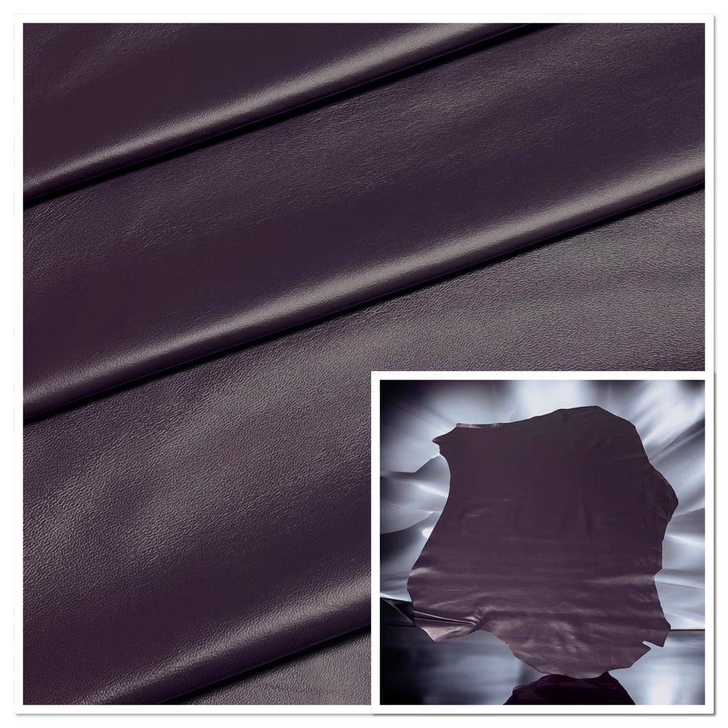Valencia Purple, Leather Lambskin: Italian Lamb Nappa (0.6-0.7mm 1.5oz) 10