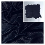 Pittards Printed Gloving Leather Navy-Blue : 0.6mm Water Resistant Lambskin (Ex Pittards Stock) WR100X .6mm Quartz Belini