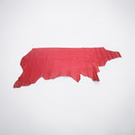 Red Embossed Grain Leather Cow Side 1.6-1.8mm (Ref-gh.eol)