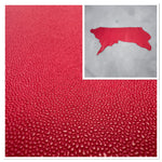 Red Embossed Grain Leather Cow Side : 1.8-2.0mm (Ref-gh.eol)