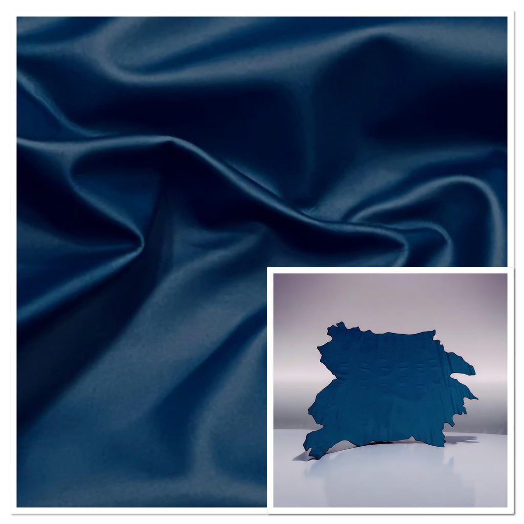 Stirling Rockingham Dark-Blue Automotive Smooth Grain Leather Cow Hide : 1.1-1.3mm (Ex Pittards Stock)