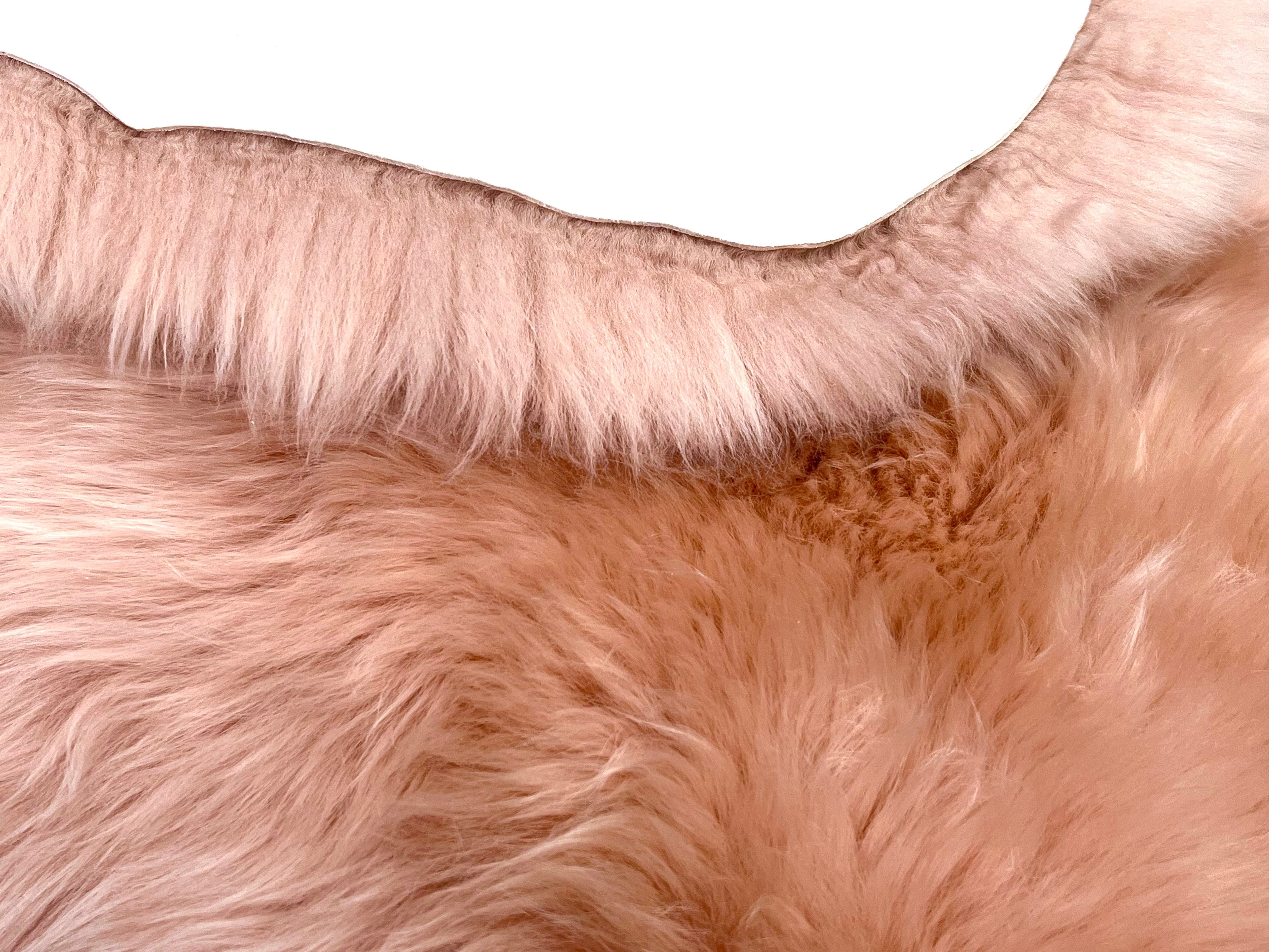 Rosa-Pink Sheepskin Rugs: Premium Quality Sheepskin Rugs for any Room (65cm x 95cm)