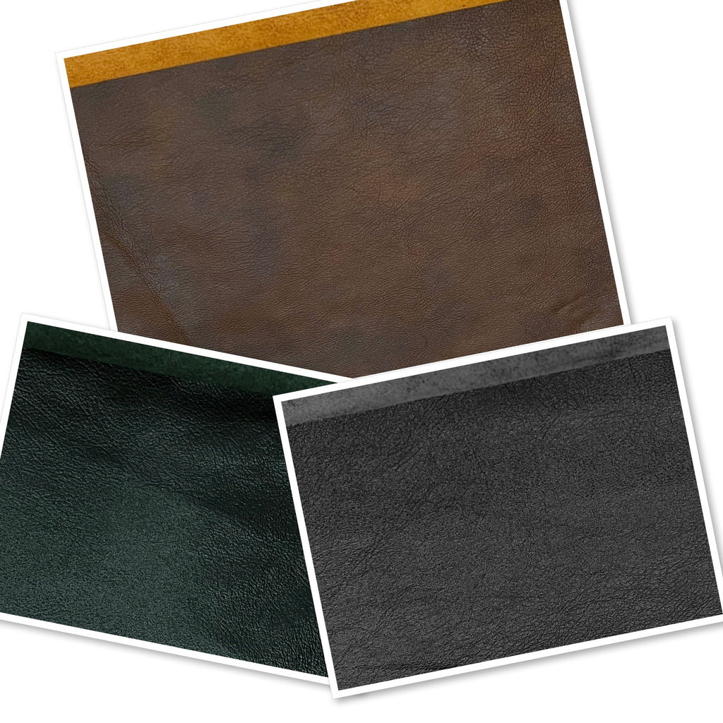 Rub-Off: Embossed Grain Leather Cow Hide Commonly used for Upholstering Chesterfield Sofas